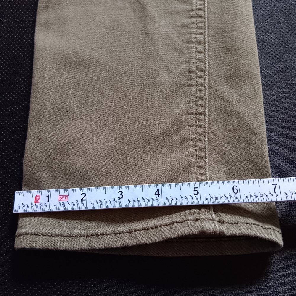 Buffalo David Bitton Archer Slim Stretch Pants Khaki Chino Green Mens 32 x 34 - Picture 11 of 11